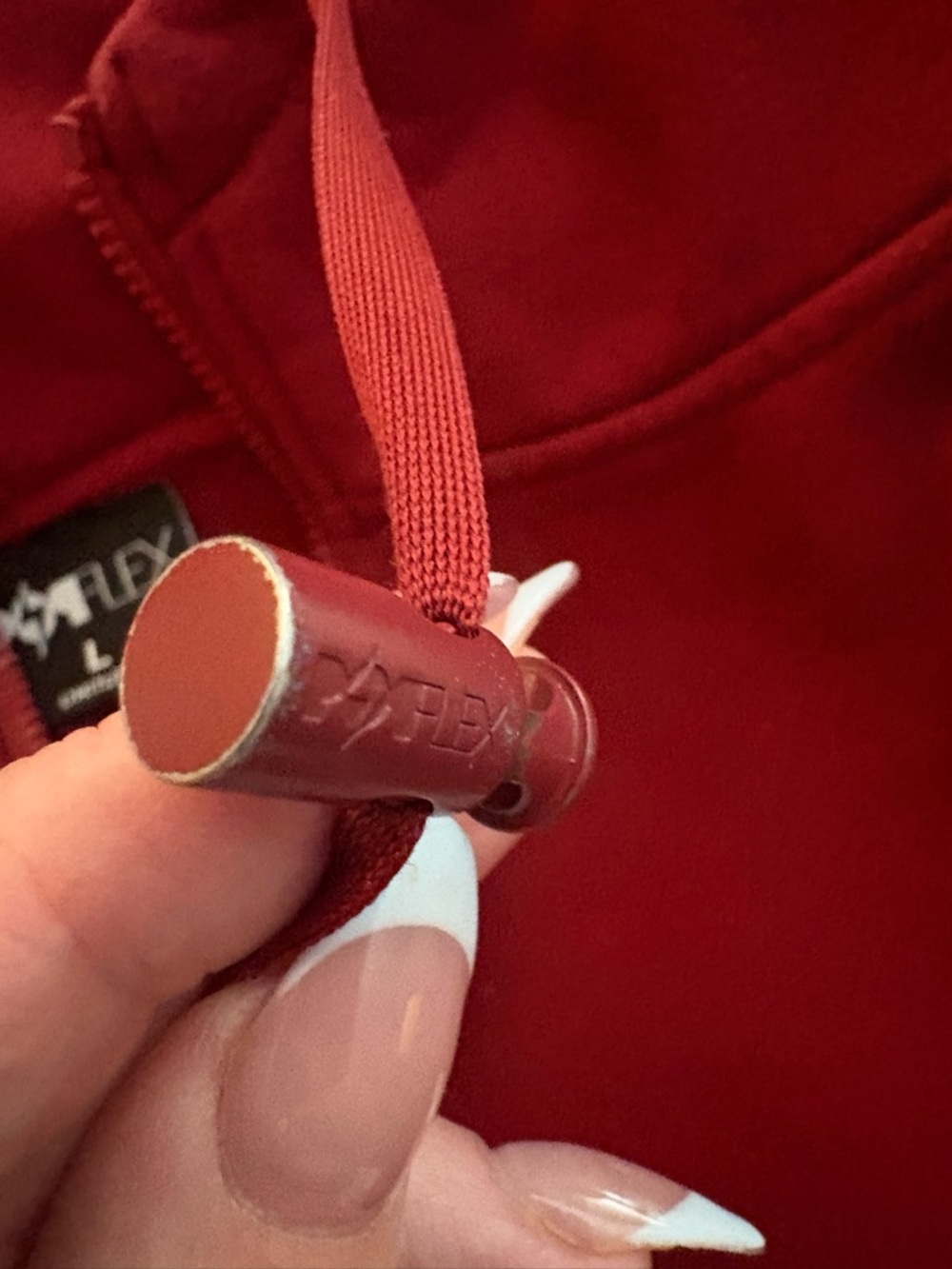 POPFLEX Crimson Half-Zip warmup Hoodie - Picture 7 of 9